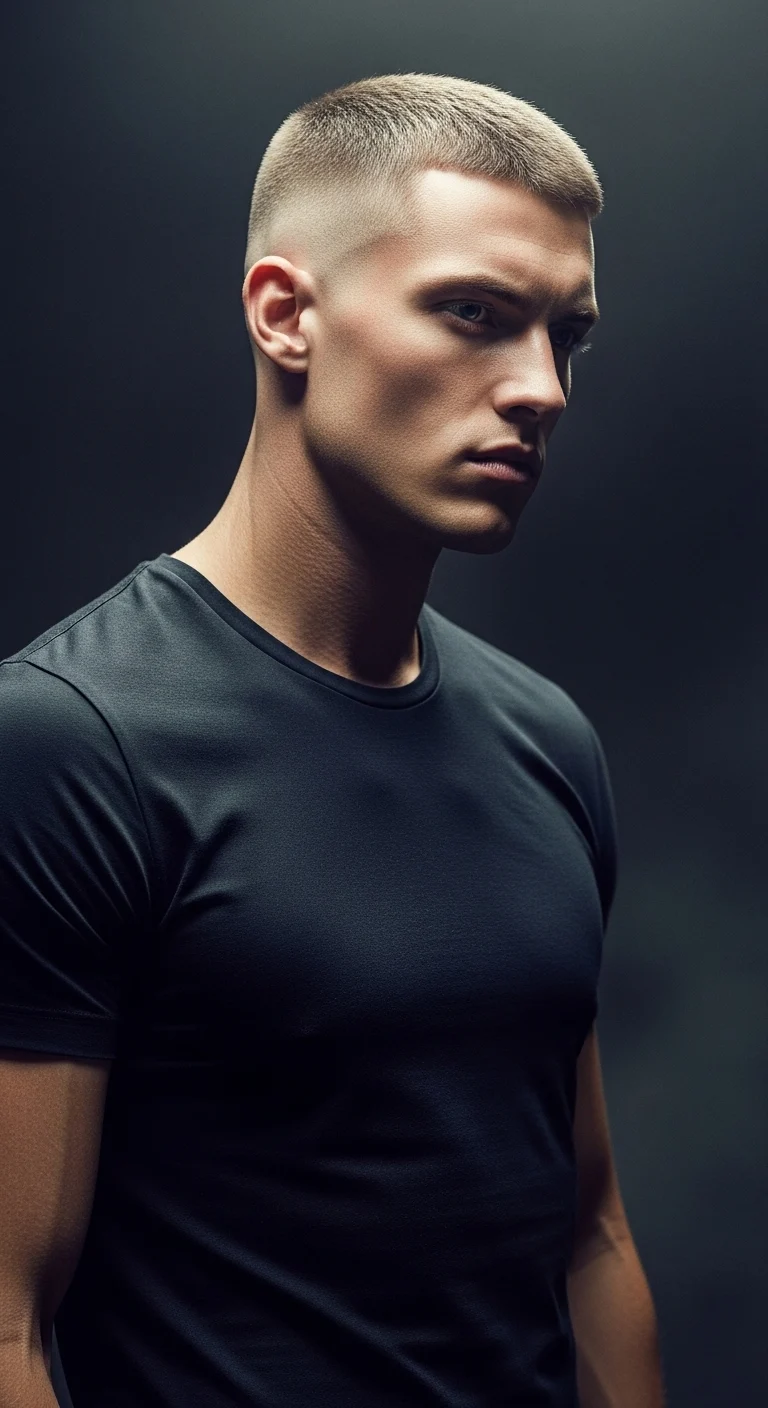 Faded Buzz With Skin Taper