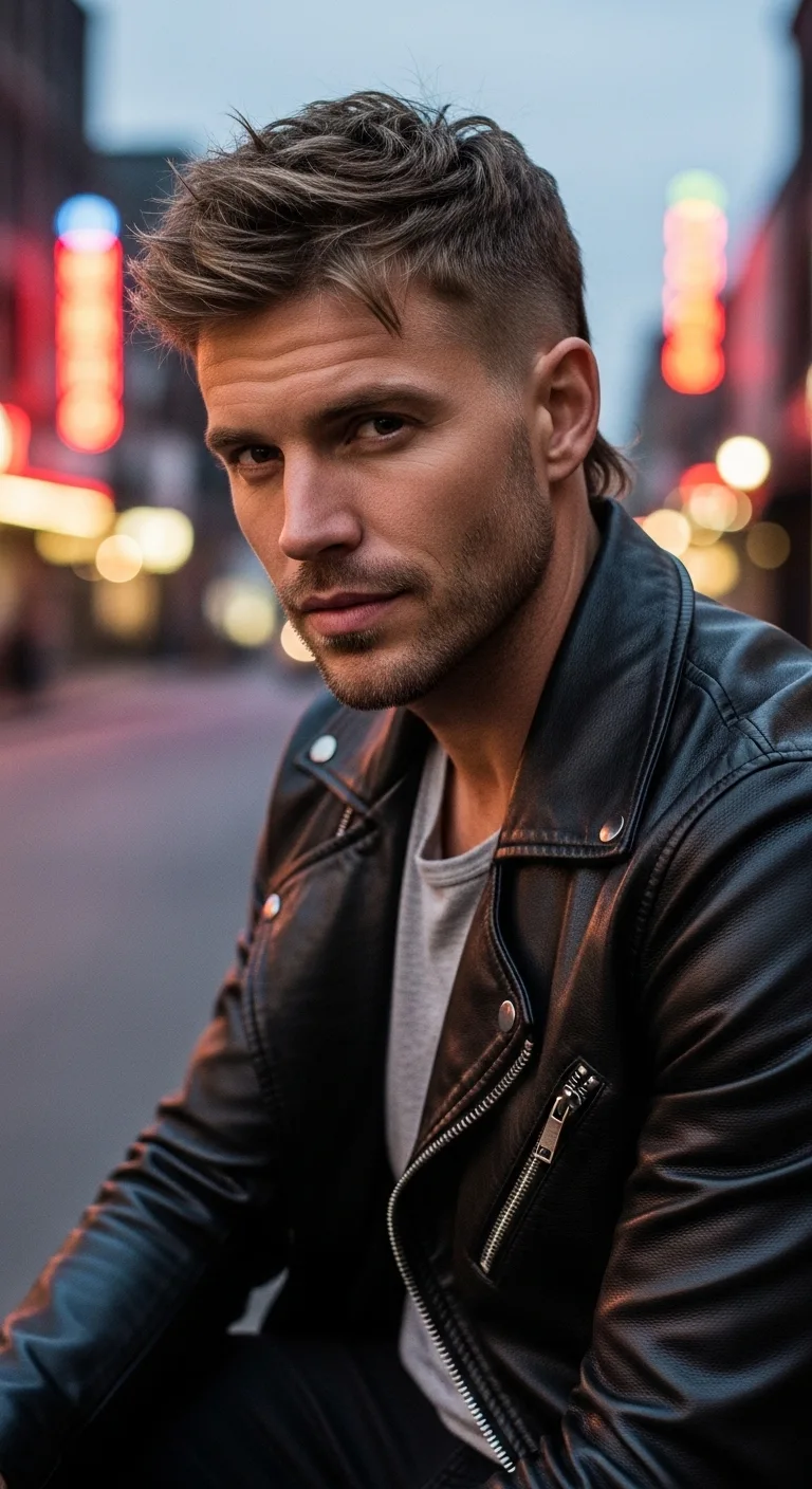 Short Wolf With Micro Mullet