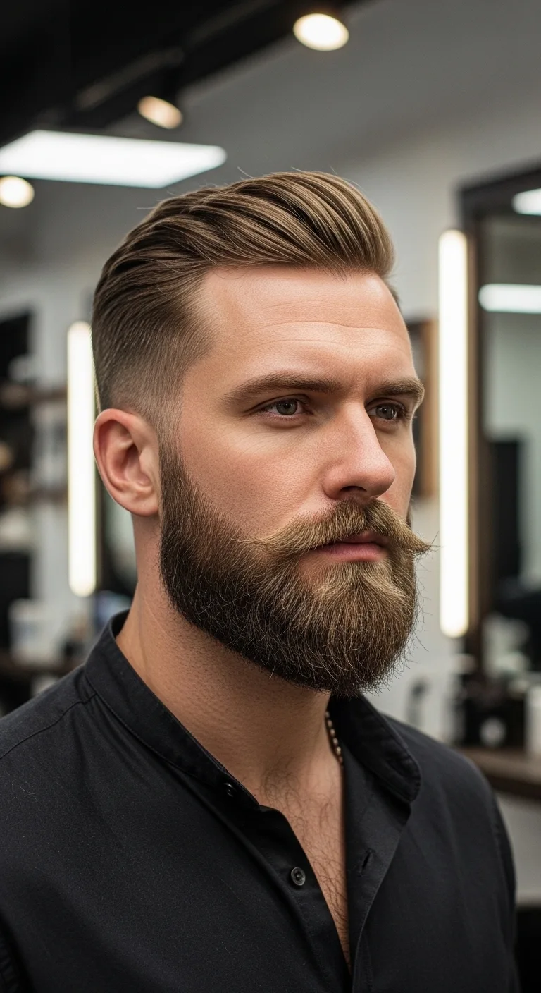 Pointed Beard Styles for a More Defined Jawline 11 Angular Stubble Point: Rugged Edge with Modern Precision